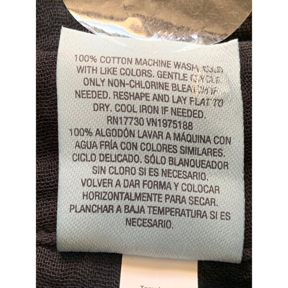 Shade & Shore Womens Black Swimsuit Cover-Up Button Down Shirtdress Size Large - Picture 12 of 13